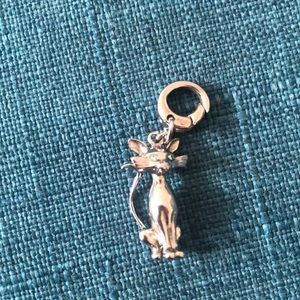 Fossil cat charm.